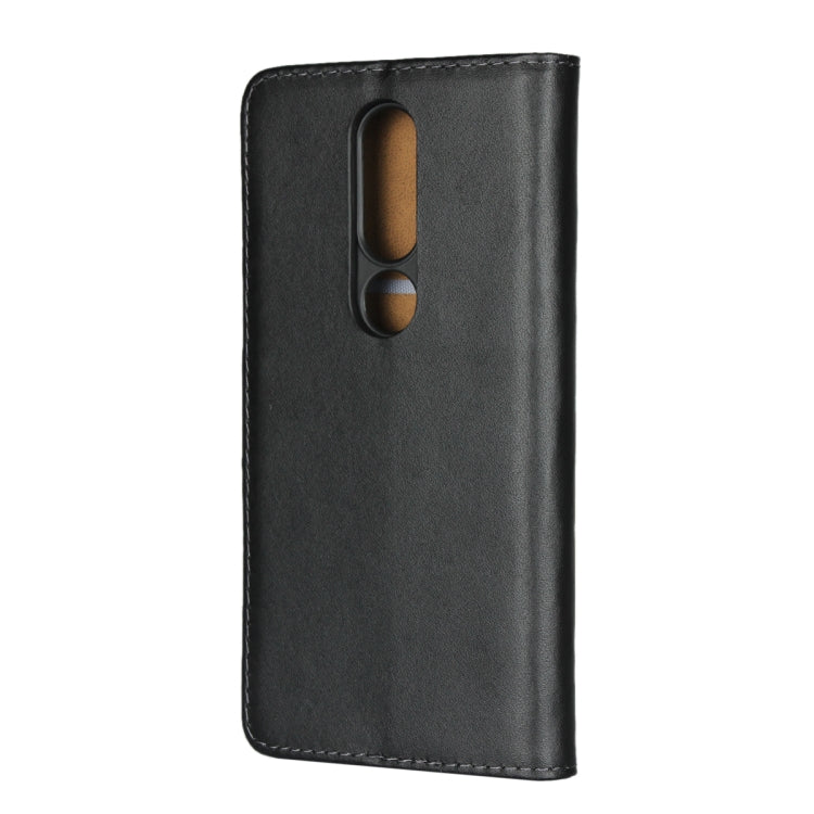 Leather Horizontal Flip Holster for Nokia X6 2018 ，with Magnetic Clasp and Bracket and Card Slot and Wallet