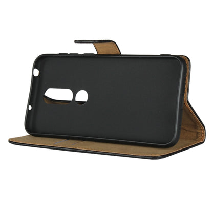 Leather Horizontal Flip Holster for Nokia X6 2018 ，with Magnetic Clasp and Bracket and Card Slot and Wallet