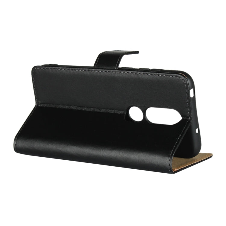 Leather Horizontal Flip Holster for Nokia X6 2018 ，with Magnetic Clasp and Bracket and Card Slot and Wallet