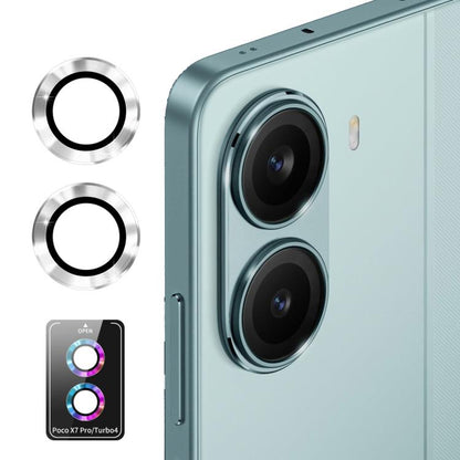 ENKAY Hat-Prince 9H Rear Camera Lens Aluminium Alloy Tempered Glass Film, For Xiaomi Poco F7 Pro / F7 Ultra, For Xiaomi Poco X7 Pro / Redmi Turbo 4, For Redmi K80 / K80 Pro, For Redmi 13 4G / 5G, For Xiaomi Poco X7