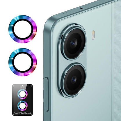 ENKAY Hat-Prince 9H Rear Camera Lens Aluminium Alloy Tempered Glass Film, For Xiaomi Poco F7 Pro / F7 Ultra, For Xiaomi Poco X7 Pro / Redmi Turbo 4, For Redmi K80 / K80 Pro, For Redmi 13 4G / 5G, For Xiaomi Poco X7