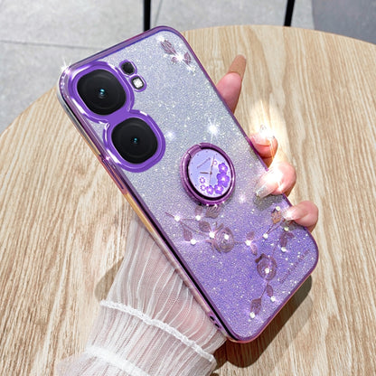 Gradient Glitter Immortal Flower Ring All-inclusive Phone Case, Series 1