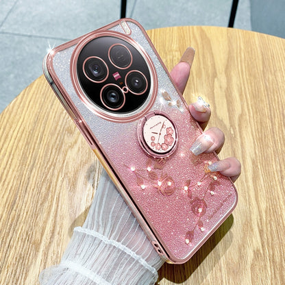 Gradient Glitter Immortal Flower Ring All-inclusive Phone Case, For vivo Y300 Pro, For vivo S19 Pro, For vivo S19, For vivo Y28 4G, For vivo X100 Ultra, For vivo Y03 4G Global, For vivo iQOO Neo9 Pro, For vivo iQOO Neo9