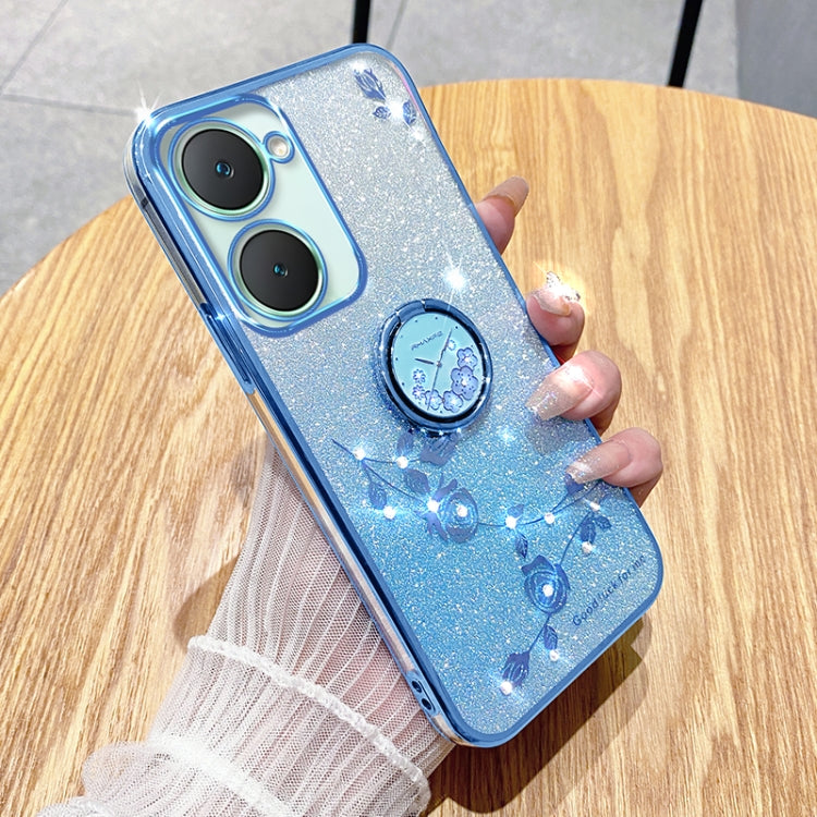 Gradient Glitter Immortal Flower Ring All-inclusive Phone Case, For vivo Y300 Pro, For vivo S19 Pro, For vivo S19, For vivo Y28 4G, For vivo X100 Ultra, For vivo Y03 4G Global, For vivo iQOO Neo9 Pro, For vivo iQOO Neo9