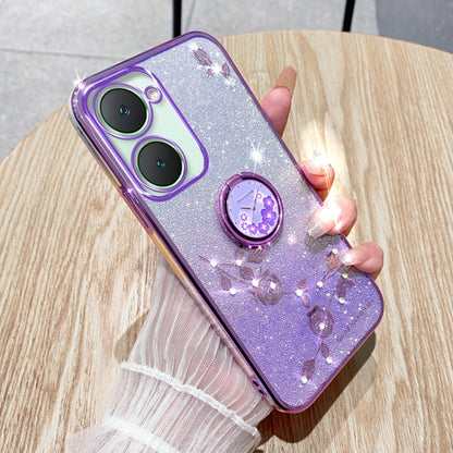 Gradient Glitter Immortal Flower Ring All-inclusive Phone Case, Series 2