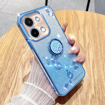 Gradient Glitter Immortal Flower Ring All-inclusive Phone Case, For vivo Y300 Pro, For vivo S19 Pro, For vivo S19, For vivo Y28 4G, For vivo X100 Ultra, For vivo Y03 4G Global, For vivo iQOO Neo9 Pro, For vivo iQOO Neo9