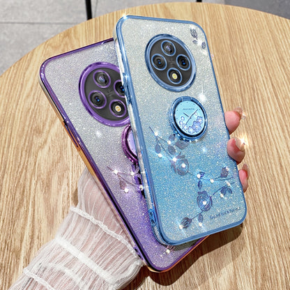 Gradient Glitter Immortal Flower Ring All-inclusive Phone Case, For vivo Y300 Pro, For vivo S19 Pro, For vivo S19, For vivo Y28 4G, For vivo X100 Ultra, For vivo Y03 4G Global, For vivo iQOO Neo9 Pro, For vivo iQOO Neo9