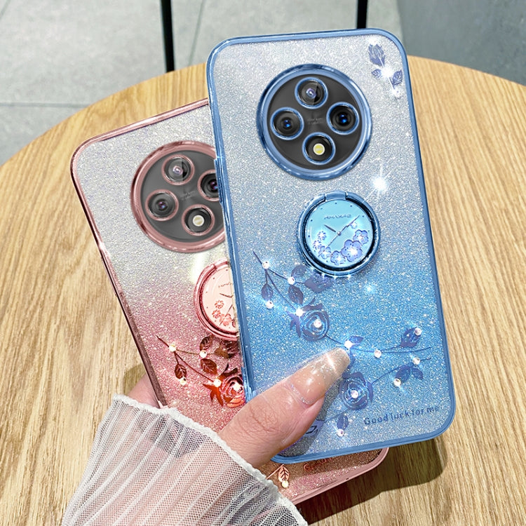 Gradient Glitter Immortal Flower Ring All-inclusive Phone Case, For vivo Y300 Pro, For vivo S19 Pro, For vivo S19, For vivo Y28 4G, For vivo X100 Ultra, For vivo Y03 4G Global, For vivo iQOO Neo9 Pro, For vivo iQOO Neo9