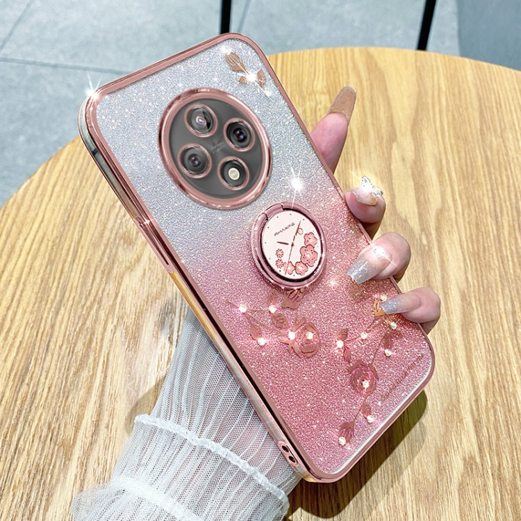 Gradient Glitter Immortal Flower Ring All-inclusive Phone Case, For vivo Y300 Pro, For vivo S19 Pro, For vivo S19, For vivo Y28 4G, For vivo X100 Ultra, For vivo Y03 4G Global, For vivo iQOO Neo9 Pro, For vivo iQOO Neo9