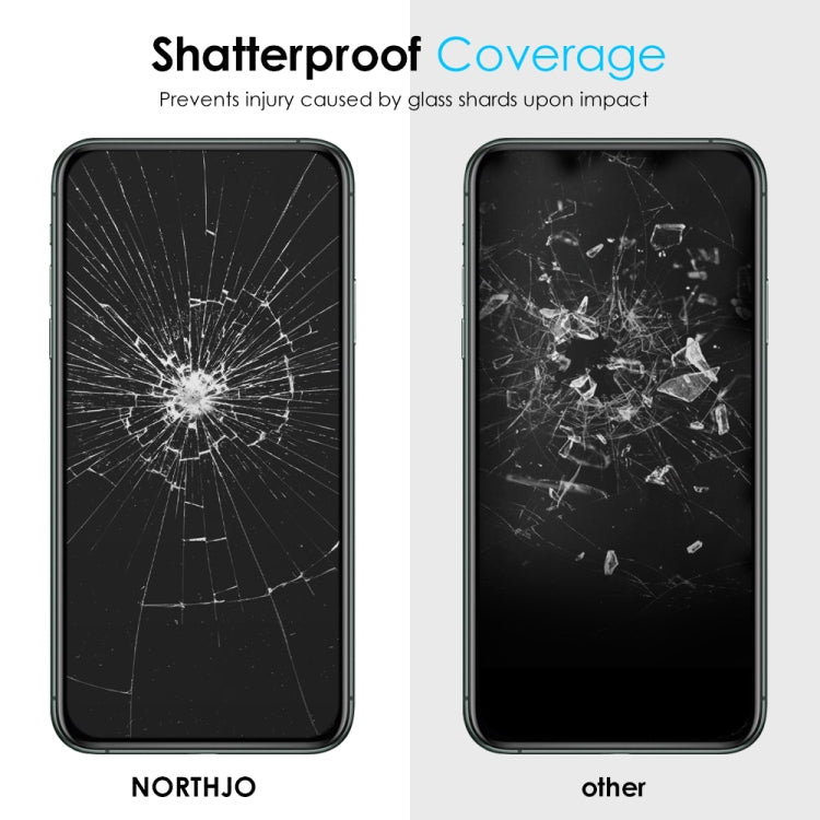 NORTHJO A++ 28 Degree Privacy Full Glue Silk Printing Tempered Glass Film, For iPhone 11 Pro / X / XS