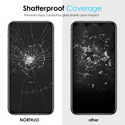 NORTHJO A++ 28 Degree Privacy Full Glue Silk Printing Tempered Glass Film, For iPhone 11 Pro / X / XS