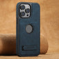 Suteni G2 Magsafe Litchi Texture Leather Back Phone Case with Holder, For iPhone 14, For iPhone 14 Pro, For iPhone 14 Pro Max, For iPhone 13 Pro Max, For iPhone 13 Pro, For iPhone 13, For iPhone 12, For iPhone 12 Pro Max