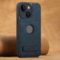 Suteni G2 Magsafe Litchi Texture Leather Back Phone Case with Holder, For iPhone 14, For iPhone 14 Pro, For iPhone 14 Pro Max, For iPhone 13 Pro Max, For iPhone 13 Pro, For iPhone 13, For iPhone 12, For iPhone 12 Pro Max