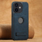 Suteni G2 Magsafe Litchi Texture Leather Back Phone Case with Holder, For iPhone 14, For iPhone 14 Pro, For iPhone 14 Pro Max, For iPhone 13 Pro Max, For iPhone 13 Pro, For iPhone 13, For iPhone 12, For iPhone 12 Pro Max