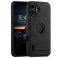 Suteni G2 Magsafe Litchi Texture Leather Back Phone Case with Holder, For iPhone 18, For iPhone 18 Pro, For iPhone 18 Pro Max, For iPhone 17 Pro Max, For iPhone 17 Pro, For iPhone 17, For iPhone Air, For iPhone 16 Pro Max