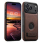 Suteni G2 Magsafe Litchi Texture Leather Back Phone Case with Holder, For iPhone 18, For iPhone 18 Pro, For iPhone 18 Pro Max, For iPhone 17 Pro Max, For iPhone 17 Pro, For iPhone 17, For iPhone Air, For iPhone 16 Pro Max