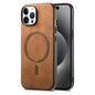 Solid Color Retro Magsafe PU Back Cover Phone Case, For iPhone 15 Pro Max, For iPhone 15 Pro, For iPhone 15 Plus
