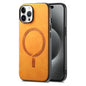 Solid Color Retro Magsafe PU Back Cover Phone Case, For iPhone 15 Pro Max, For iPhone 15 Pro, For iPhone 15 Plus