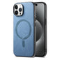 Solid Color Retro Magsafe PU Back Cover Phone Case, For iPhone 15 Pro Max, For iPhone 15 Pro, For iPhone 15 Plus
