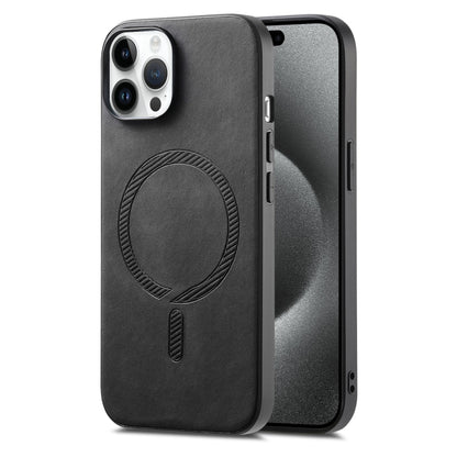 Solid Color Retro Magsafe PU Back Cover Phone Case, For iPhone 15 Pro Max, For iPhone 15 Pro, For iPhone 15 Plus