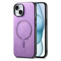 Solid Color Retro Magsafe PU Back Cover Phone Case, For iPhone 15 Pro Max, For iPhone 15 Pro, For iPhone 15 Plus