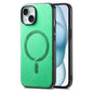 Solid Color Retro Magsafe PU Back Cover Phone Case, For iPhone 15 Pro Max, For iPhone 15 Pro, For iPhone 15 Plus