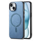 Solid Color Retro Magsafe PU Back Cover Phone Case, For iPhone 15 Pro Max, For iPhone 15 Pro, For iPhone 15 Plus