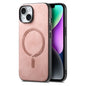 Solid Color Retro Magsafe PU Back Cover Phone Case, For iPhone 15, For iPhone 14 Plus, For iPhone 14