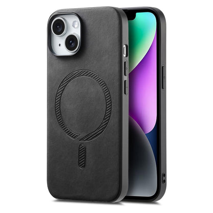Solid Color Retro Magsafe PU Back Cover Phone Case, For iPhone 15, For iPhone 14 Plus, For iPhone 14