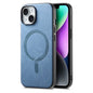 Solid Color Retro Magsafe PU Back Cover Phone Case, For iPhone 15, For iPhone 14 Plus, For iPhone 14