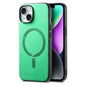 Solid Color Retro Magsafe PU Back Cover Phone Case, For iPhone 15, For iPhone 14 Plus, For iPhone 14