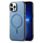 Solid Color Retro Magsafe PU Back Cover Phone Case, For iPhone 13 Pro Max, For iPhone 13 Pro, For iPhone 13