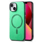 Solid Color Retro Magsafe PU Back Cover Phone Case, For iPhone 13 Pro Max, For iPhone 13 Pro, For iPhone 13