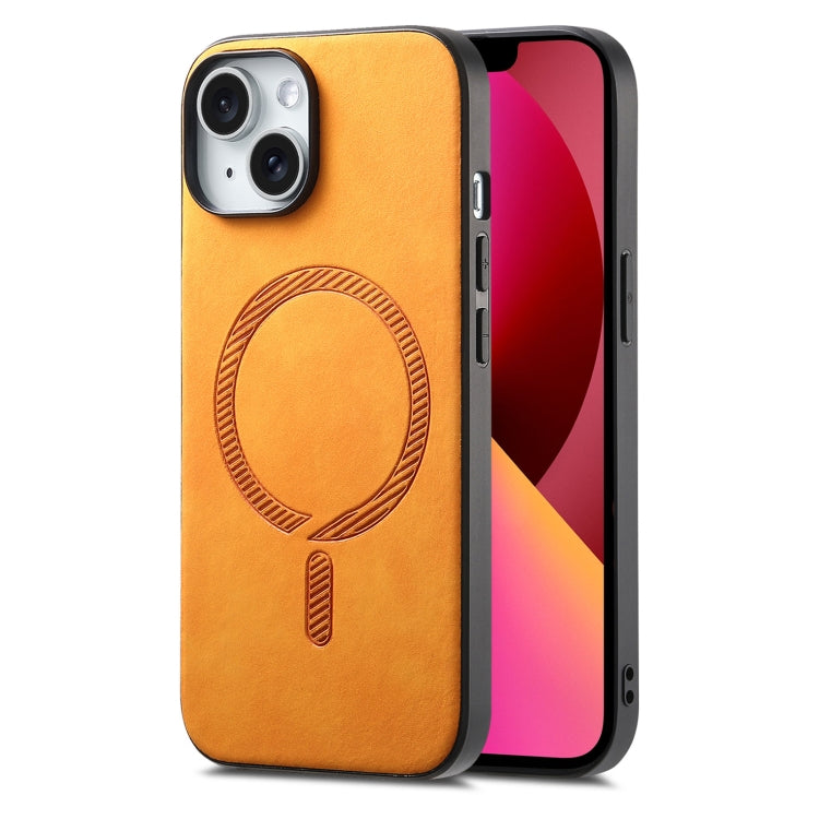 Solid Color Retro Magsafe PU Back Cover Phone Case, For iPhone 13 Pro Max, For iPhone 13 Pro, For iPhone 13