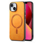 Solid Color Retro Magsafe PU Back Cover Phone Case, For iPhone 13 Pro Max, For iPhone 13 Pro, For iPhone 13