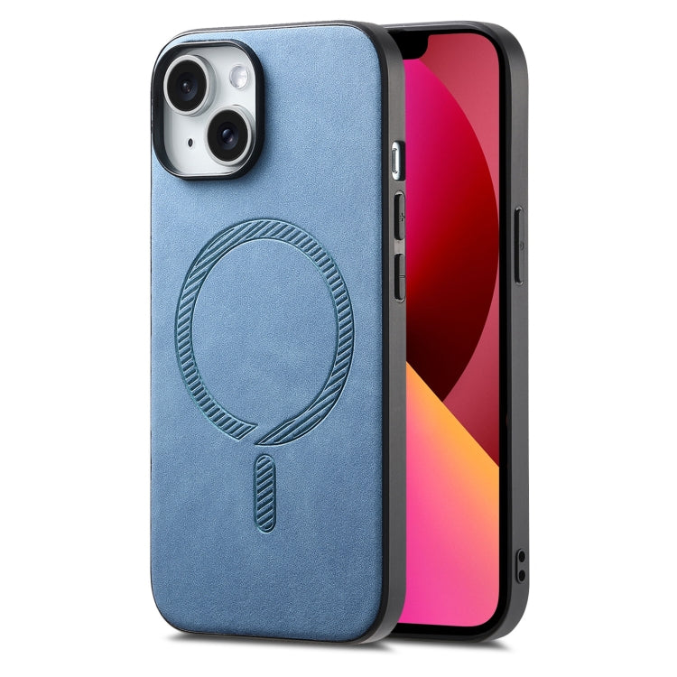 Solid Color Retro Magsafe PU Back Cover Phone Case, For iPhone 13 Pro Max, For iPhone 13 Pro, For iPhone 13