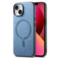 Solid Color Retro Magsafe PU Back Cover Phone Case, For iPhone 13 Pro Max, For iPhone 13 Pro, For iPhone 13