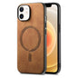 Solid Color Retro Magsafe PU Back Cover Phone Case, For iPhone 12, For iPhone 12 Pro Max, For iPhone 12 Pro