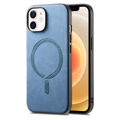Solid Color Retro Magsafe PU Back Cover Phone Case, For iPhone 12, For iPhone 12 Pro Max, For iPhone 12 Pro