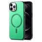 Solid Color Retro Magsafe PU Back Cover Phone Case, For iPhone 12, For iPhone 12 Pro Max, For iPhone 12 Pro