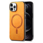 Solid Color Retro Magsafe PU Back Cover Phone Case, For iPhone 12, For iPhone 12 Pro Max, For iPhone 12 Pro