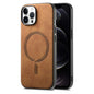 Solid Color Retro Magsafe PU Back Cover Phone Case, For iPhone 12, For iPhone 12 Pro Max, For iPhone 12 Pro