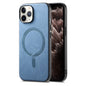 Solid Color Retro Magsafe PU Back Cover Phone Case, For iPhone 11 Pro Max, For iPhone 11, For iPhone 11 Pro