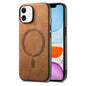 Solid Color Retro Magsafe PU Back Cover Phone Case, For iPhone 11 Pro Max, For iPhone 11, For iPhone 11 Pro