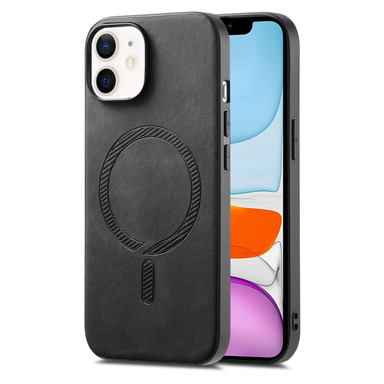 Solid Color Retro Magsafe PU Back Cover Phone Case, For iPhone 11 Pro Max, For iPhone 11, For iPhone 11 Pro