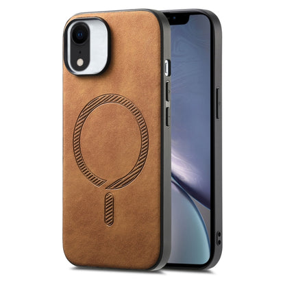 Solid Color Retro Magsafe PU Back Cover Phone Case, For iPhone XR, For iPhone XS Max, For iPhone 7 Plus / 8 Plus