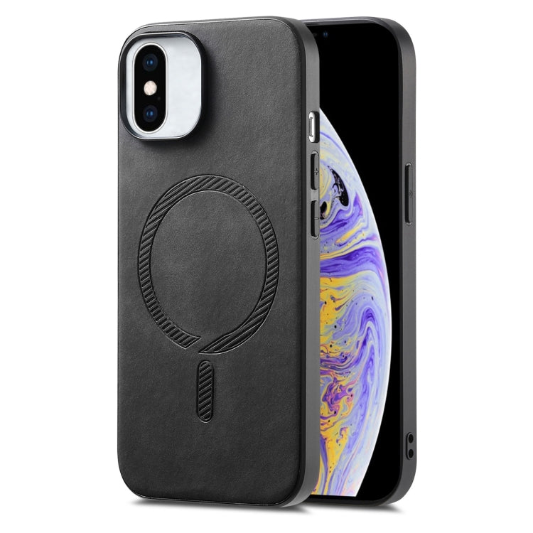 Solid Color Retro Magsafe PU Back Cover Phone Case, For iPhone XR, For iPhone XS Max, For iPhone 7 Plus / 8 Plus