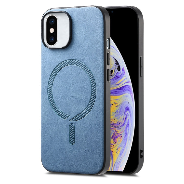 Solid Color Retro Magsafe PU Back Cover Phone Case, For iPhone XR, For iPhone XS Max, For iPhone 7 Plus / 8 Plus