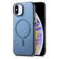 Solid Color Retro Magsafe PU Back Cover Phone Case, For iPhone XR, For iPhone XS Max, For iPhone 7 Plus / 8 Plus