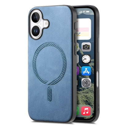 Solid Color Retro Magsafe PU Back Cover Phone Case, For iPhone 16 Pro, For iPhone 16 Plus, For iPhone 16